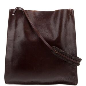 Miu Miu Dark Brown Leather Bag